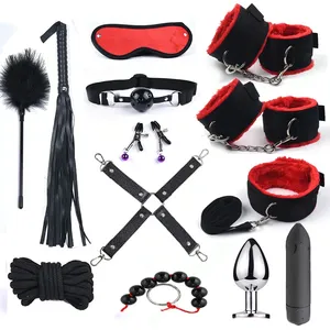 Bdsm Set Bondage Gear Lederen Sex Hulptraining 13 Kit Beperkingen Slaven Volwassen Seksspeeltje Handboei Bdsm Voor Paar - Product Image 4