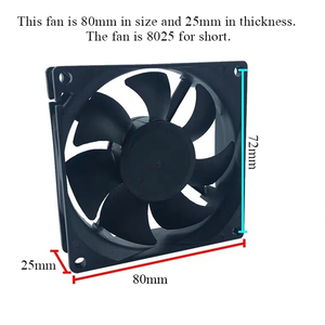 Tốc Độ Cao 4 Pin Pwm PC Trường Hợp <span class=keywords><strong>Fan</strong></span> 25Mm <span class=keywords><strong>30Mm</strong></span> 35Mm 40Mm 45Mm 50Mm 60Mm 70Mm 80Mm 92Mm 120Mm DC 5V 12V 24V Máy Tính Quạt Làm Mát - Product Image 2