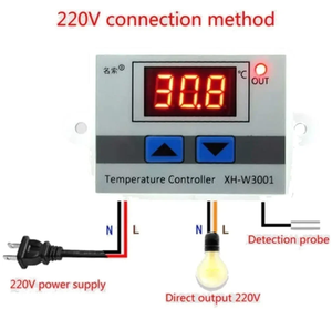 <span class=keywords><strong>12V</strong></span> 24V 220VAC 10A kỹ thuật số LED chuyển đổi nhiệt độ điều khiển XH-W3001 cho Arduino làm mát sưởi ấm chuyển đổi nhiệt NTC cảm biến - Product Image 6