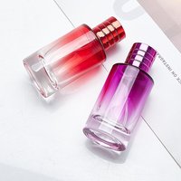Flacon de parfum personnalisé de 100 ml, rond, vide, avec bouchon doré de luxe, flacon pulvérisateur en verre