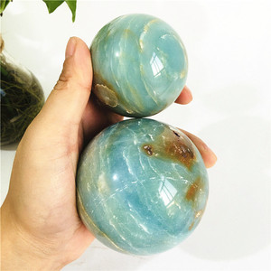 Sfera di Cristallo Naturale all'Ingrosso, Pietre Curative, Calcite Blu dei Caraibi - Product Image 1