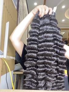 Extensiones de Cabello Vietnamita de Onda Profunda de Doble Trama de Alta Calidad, 100% Cabello Humano Virgen Natural, Sin Caída, Sin Enredos - Product Image 2