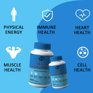 OEM/ODM Hotselling Men's Multivitamin <b>with</b> <b>Vitamin</b> D, Zinc, Folic Acid, and B <b>Vitamins</b>, Physical Energy, Muscle & Immune Support - Product Image 3