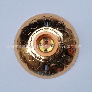<b>E27</b> <b>Lamp</b> <b>Holder</b> Brass Silver Orange 40Mm Safety Bulb <b>Holder</b> 16A 250V For Foreign Trade - Product Image 3
