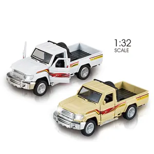 1:32 Scale Pull Back Function Open Door Alloy Pickup Car Diecast Model Toy