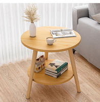 Table basse et table à thé en bois moderne YQ Forever avec rangement pour salon, balcon, chambre à coucher