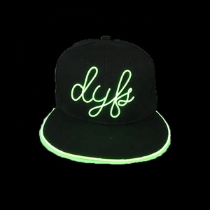 personalizado gorras Snapbacks <span class=keywords><strong>El</strong></span> sombrero Led de neón <span class=keywords><strong>El</strong></span> cable de béisbol intermitente tapa para Navidad Carnaval de Halloween - Product Image 3