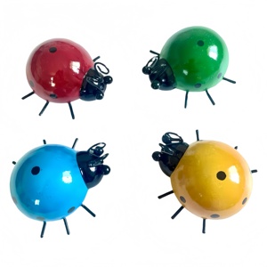 <span class=keywords><strong>Ferronnerie</strong></span> Artisanat en métal Points frits Sept coccinelles tachetées Ornements <span class=keywords><strong>d</strong></span>'<span class=keywords><strong>art</strong></span> de jardin extérieur et idées <span class=keywords><strong>d</strong></span>écoratives - Product Image 1