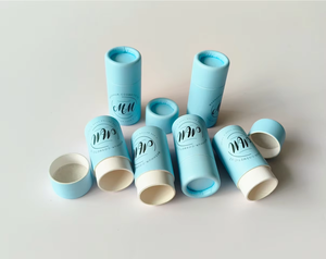 บรรจุภัณฑ์หลอดกระดาษแบบดันขึ้นกระดาษคราฟท์ทนน้ำมัน5กรัม/10กรัมภาชนะบรรจุลิปบาล์มขนาดเล็กเป็นมิตรกับสิ่งแวดล้อม - Product Image 1