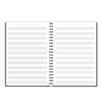 Individuell Bedrucktes Notizbuch mit 50 Doppelseitigen Seiten, 120g/m² Blanko-Notenblättern und Papierumschlag für Werbezwecke