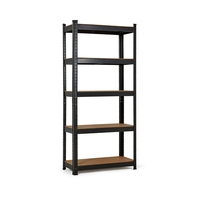 Étagère de rangement métallique ouverte en acier pour entrepôt, avec rayonnage à rivets sans boulons, capacité 175 kg par niveau, 1800x900x400mm, 1 pièce/niveau