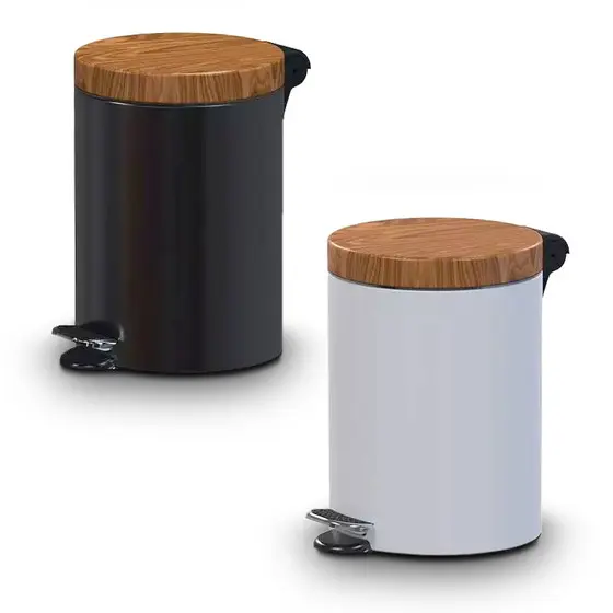 カスタマイズ可能な木製ペダルゴミ箱ゴミ箱