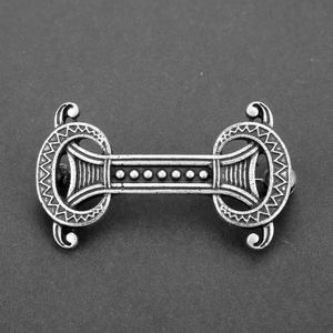 Broches de Dragón Vikingo de Alta Calidad, Broches Rúnicos Nórdicos, Joyería Talismán, Pin con Patrón de Flor Rúnica Medieval - Product Image 5