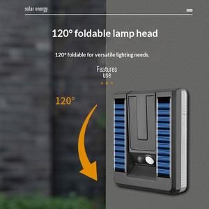 مصباح جداري شمسي خارجي مقاوم للماء مع مستشعر حركة للحدائق والأفنية والممرات والشرفات والدرج والفيلات - Product Image 2