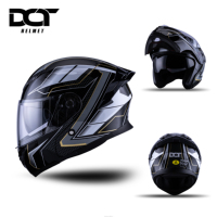 Casque de moto modulaire rabattable ABS OEM/ODM, vente en gros d'usine, double visière, homologué DOT