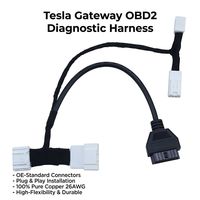 Professionelles Tesla Model 3 Model Y OBD2 Diagnose-Gateway-Kabel 26-Pin auf 16-Pin Adapterkabel für Scan My Tesla App Langlebig
