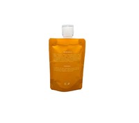 Pochette de recharge en plastique mate personnalisée de 30/50/100 ml avec bouchon rabattable et bec verseur, portable et rechargeable, pour lotion et shampoing
