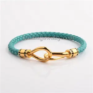 Joyería de moda mejor venta de artículos de cuero Real brazalete de gancho de China - Product Image 1
