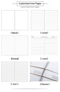 Agenda Personalizada de Fábrica A5 con Correa Elástica, Diario Negro con Tapa Dura, Logotipo Impreso, Libreta de Notas 2024 - Product Image 5