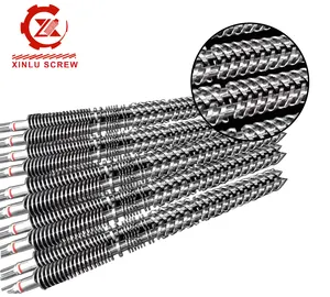 PVC window profile windows sill extrusion line WPC door board door frame profile making machine screw barrel for sale