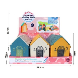 房屋造型画板创意儿童卡通绘画涂鸦白板益智玩具批发 - Product Image 5
