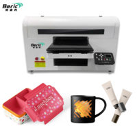 Printer Inkjet UV Baru Beric A3 XP600 Dual Head Otomatis dengan Tangki Isi Ulang Tinta UV, Garansi 2 Tahun untuk Casing Ponsel, Kulit, dan Kartu