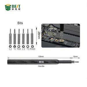 BST-502 18 en 1 Kit d'outils de réparation pour ordinateur portable P5 Pentalobe <span class=keywords><strong>tournevis</strong></span> T5 jeu de <span class=keywords><strong>tournevis</strong></span> pince à épiler Pry Spudger pour <span class=keywords><strong>MacBook</strong></span> Air <span class=keywords><strong>Pro</strong></span> - Product Image 4