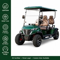 Carrito de Golf Eléctrico de 4 Pasajeros, Homologado para Circular por la Calle, de Largo Alcance, Vehículo Utilitario para Golf, Proveedor Mayorista OEM