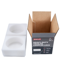 Boîte en papier kraft personnalisée de qualité supérieure avec logo, emballage pliable en carton pour produits électroniques, mousse carrée portable avec gaufrage