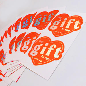 Etiquetas Adhesivas en Rollo al por Mayor, Etiquetas Adhesivas en Forma de Corazón para Bodas, Decoraciones Comerciales - Product Image 2