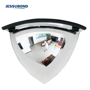 Miroir d'angle à 90 degrés de 30 cm pour améliorer la sécurité et la visibilité, champ de vision élargi, miroir dôme quart de cercle - Product Image 5
