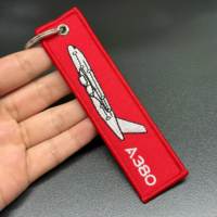 Porte-clés brodé double face personnalisé pour sac à dos, bricolage et voyage Mousqueton et porte-clés promotionnels