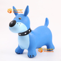 Brincolín Inflable Unisex de PVC con Forma de Perro y Jirafa, Juguete de Salto Suave para Niños, Hecho de Plástico