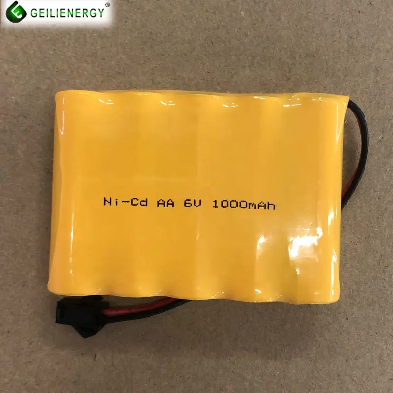 NICD充電式バッテリーaa6V1000mAhrcカーバッテリーパック