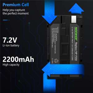 Pin Li-ion Có Thể Sạc Lại 2600MAH Cho <span class=keywords><strong>NP</strong></span>-F330 <span class=keywords><strong>NP</strong></span>-F550 F750 F930 F950, Pin Li-Ion Cho Máy Quay Phim <span class=keywords><strong>NP</strong></span>-F550/ <span class=keywords><strong>NP</strong></span>-F570 - Product Image 2