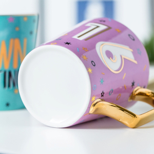 Venta al por mayor de tazas de café de cerámica de lujo AA desayuno leche taza de agua ecológica Vintage parejas regalos de cumpleaños creativos Navidad - Product Image 5