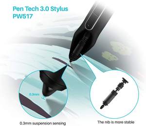 Tableta Gráfica Digital Profesional Huion <span class=keywords><strong>Kamvas</strong></span> Pro 24 con Monitor LCD y Lápiz Óptico - Product Image 5