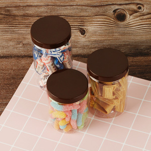 Plastic Food Packaging Jar 65mm Cylinder Airtight Clip On Lid For Dried Fruit Herbal Tea Kitchen Storage - Product Image 2