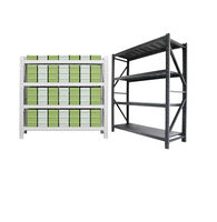 Gui Chang Étagère métallique réglable en acier, sans boulons, à charge moyenne (100-500 kg), en stock