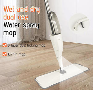 Msj מכירה חם מיקרופייבר עם מוט פלדה מוט פלדה מעולה רצפת בית ניקוי עוזר 2 מגבים - Product Image 3