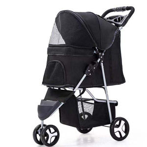 पालतू वाहक Strollers पालतू आउटडोर Foldable वियोज्य कुत्तों के लिए पालतू घुमक्कड़ ट्राली गाड़ी यात्रा तह वाहक - Product Image 3