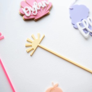 ไม้คนค็อกเทลรูปทรงพระอาทิตย์หลากสีขนาด 15 ซม. สำหรับตกแต่งงานปาร์ตี้ริมสระน้ำและบาร์ - Product Image 3