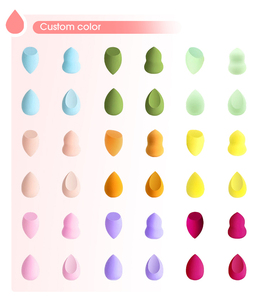 Éponge de maquillage en forme de goutte d'eau, lavable, sans latex, pour poudre, coupe biseautée, applicateur de maquillage en forme d'œuf - Product Image 3