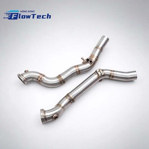 ท่อลงสแตนเลส FlowTech T304 คุณภาพสูง พร้อมผิวขัดเงา สำหรับ Maserati Quattroporte 3.0T V6 แบบติดตั้งได้โดยตรง - Product Image 4