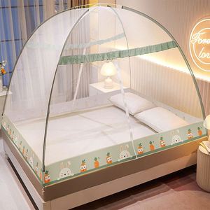 Moustiquaire pliable pour lit de 1,8 mètre, installation facile, avec support en fibre de verre, pour usage domestique, anti-moustiques - Product Image 4