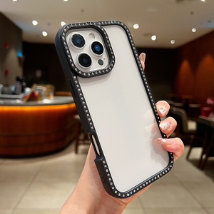 <span class=keywords><strong>Coque</strong></span> de téléphone de luxe antichute et antichoc en TPU, <span class=keywords><strong>coque</strong></span> brillante <span class=keywords><strong>double</strong></span> <span class=keywords><strong>face</strong></span> effet diamant fusion de haute qualité pour iPhone 18 17 Pro Max - Product Image 3