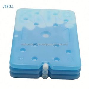 Wholesale <b>Custom</b> Eco-Friendly Classic Leather Waterproof <b>Insulated</b> Hard Plastic HDPE+Gel Portable Reusable Cooler Bag - Product Image 2