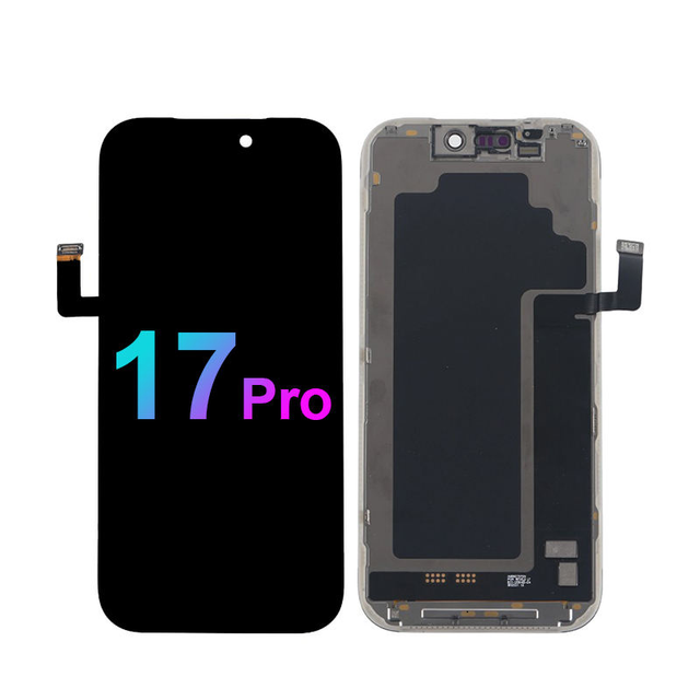 High-quality Soft OLED Display Digitizer LCD Assembly with 1-Year Warranty for iPhone 17 pro Mobile Phone Screen Replacement