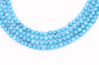 Pierres précieuses naturelles, perles en vrac, de couleur bleue et Turquoise, pour la fabrication de bijoux, vente en gros, livraison gratuite