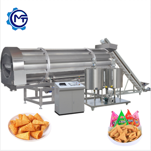 Machine automatique de saupoudrage de poudre et de sauce pour snacks frits, système de marinade à tambour unique - Product Image 4